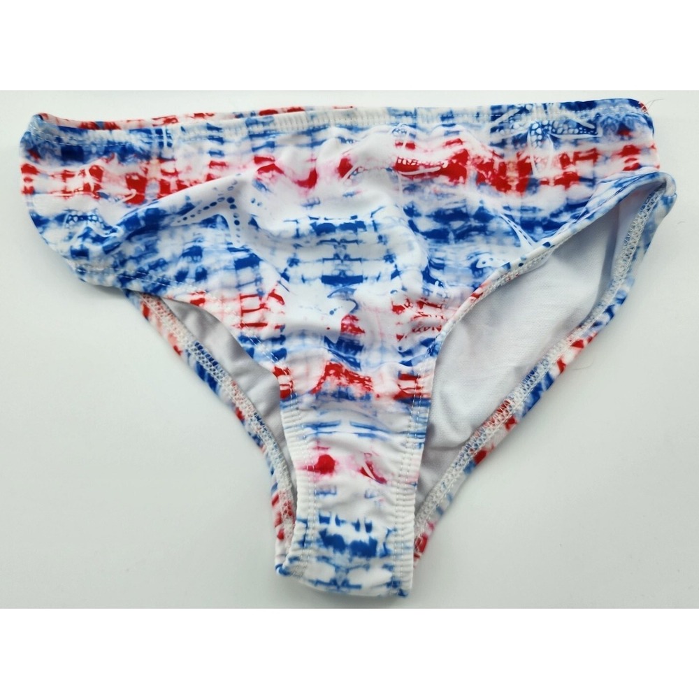 NWT Reel Legends Girls 2 Piece Swimsuit Starfish Red White Blue Americana Size S - Picture 3 of 9